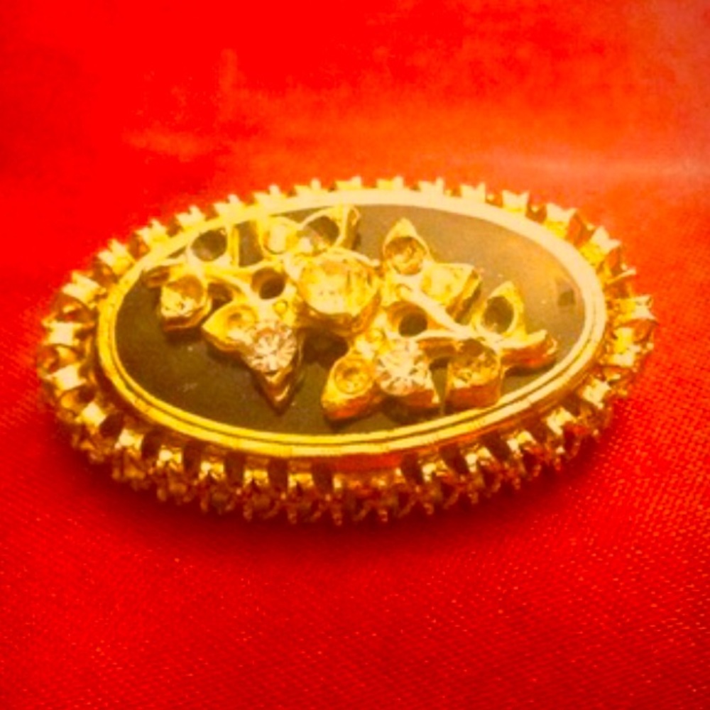 🌟 Golden brooch pin